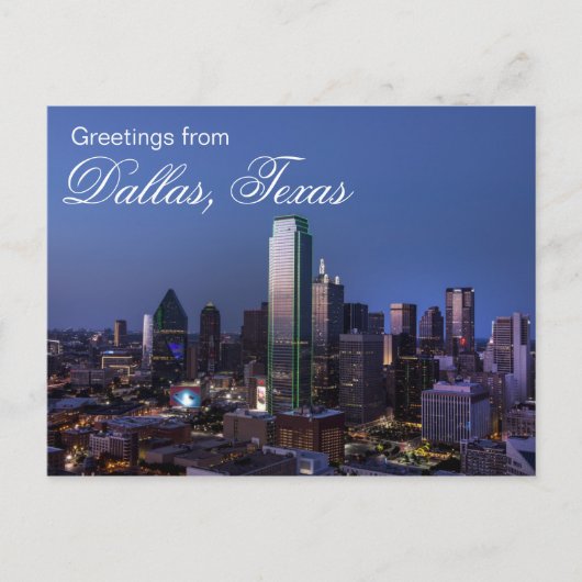 Carte postale de Dallas, Texas (Devant)