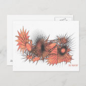 Carte postale de dame abstraite priante (Devant / Derrière)