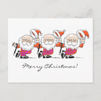 Carte postale de Dancing Santas