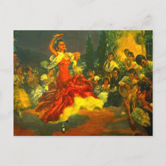 Carte postale de danseur flamenco (Devant)