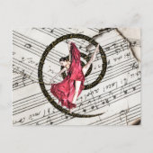 Carte postale de danseur musical (Devant)