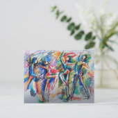 Carte postale de danseurs abstraits Rythme de Mouv (Debout devant)