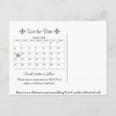 Carte postale de date de sauvegarde de photo (Dos)