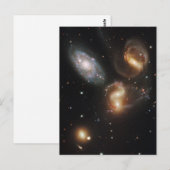 Carte postale de débris galactiques (Devant / Derrière)
