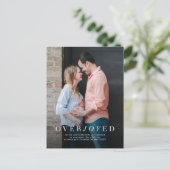 Carte postale de déclaration de grossesse pour les (Debout devant)