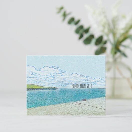 Carte postale de découverte de soi (Debout devant)