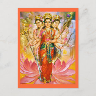 carte postale de déesse