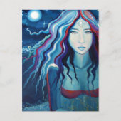 Carte postale de déesse - "Lune électrique" (Devant)