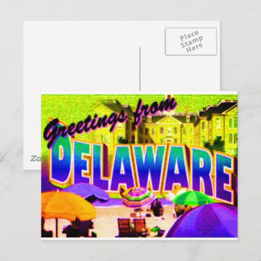 Carte postale de Delaware (Devant / Derrière)