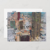 CARTE POSTALE DE DÉLOCALISATION ATLANTA (Devant / Derrière)