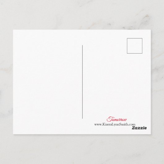 Carte postale de demain (Dos)