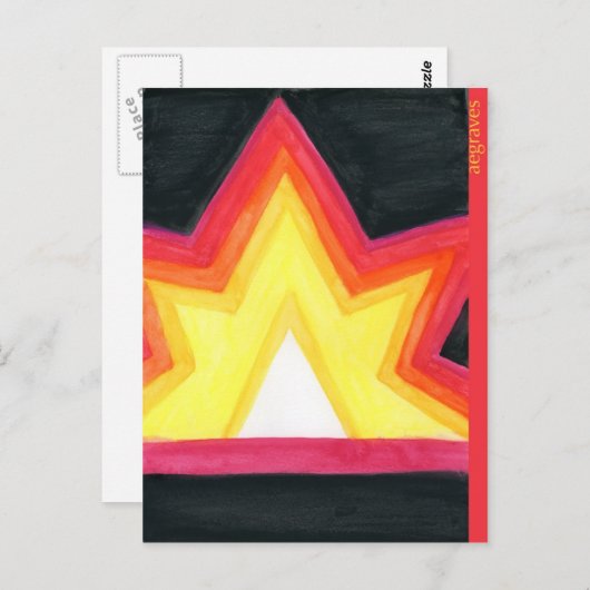 Carte postale de démarrage Crayon (Devant / Derrière)