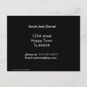 carte postale de déménagement (Dos)