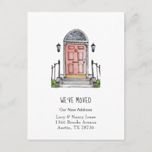 Carte postale de déménagement Porte d'entrée à l'a