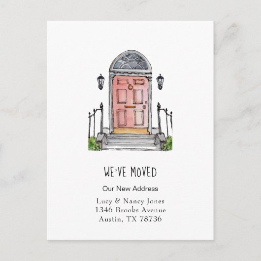 Carte postale de déménagement Porte d'entrée à l'a (Devant)