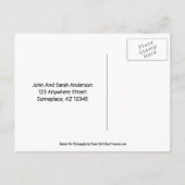 Carte postale de déménagement pour l'automne avec (Dos)