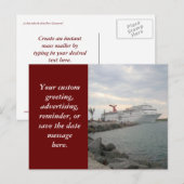 Carte postale de départ de Port Canaveral (Devant / Derrière)