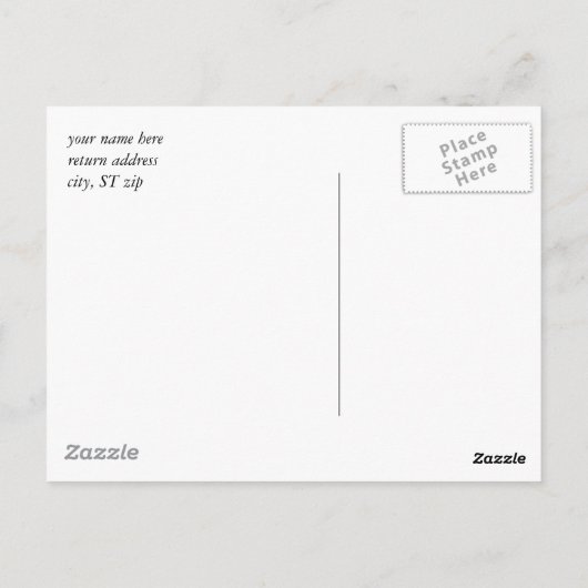 carte postale de dépendance (Dos)