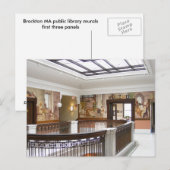 Carte postale de ~ des peintures murales 9 de WPA (Devant / Derrière)