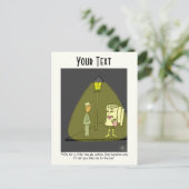 Carte postale de dessin à deux mains amusantes (Debout devant)