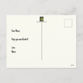 Carte postale de dessin à deux mains amusantes (Dos)