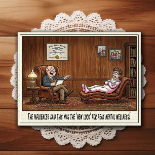 Carte postale de dessin animé humoristique de cabi