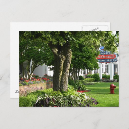 Carte postale de destination de voyage Frankenmuth (Devant / Derrière)