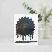 Carte postale de déversement d'huile (Debout devant)