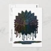 Carte postale de déversement d'huile (Devant / Derrière)