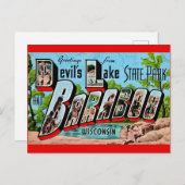 Carte postale de Devil's Lake Baraboo WI (Devant / Derrière)