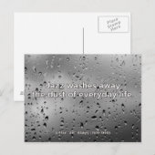 Carte postale de devis de clé noire (Devant / Derrière)