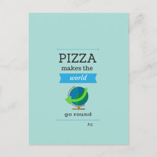 Carte postale de devis de pizza