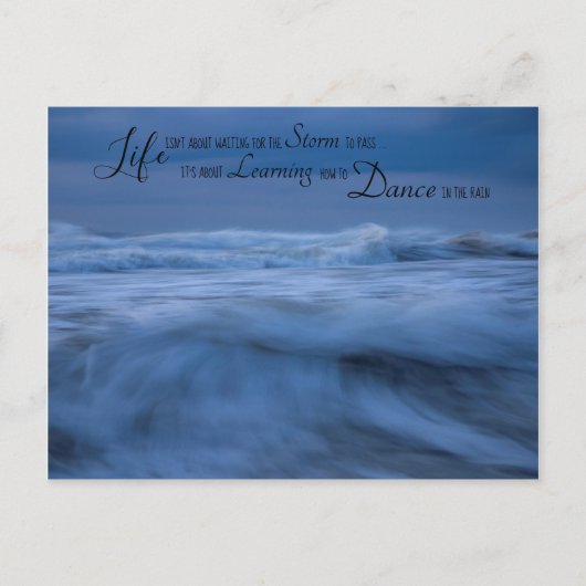 Carte postale de devis inspirant et motivant (Devant)