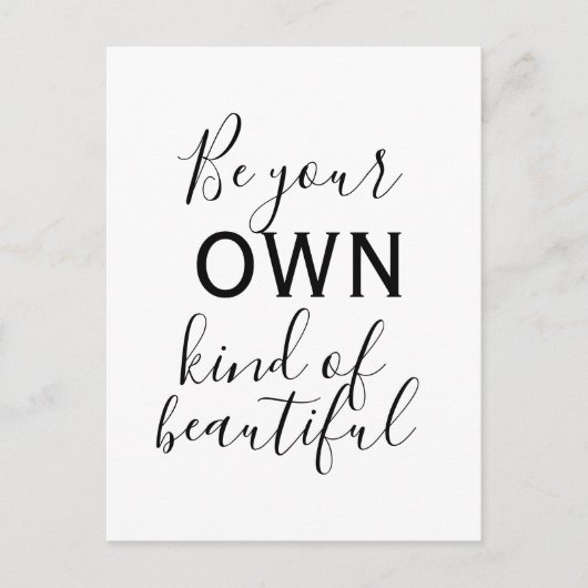 Carte postale de devis Inspiration - Soyez votre p (Devant)