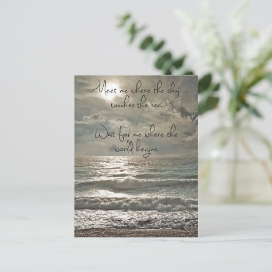 Carte postale de devis inspirationnelle (Debout devant)