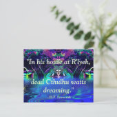 Carte postale de devis Lovecraft (Debout devant)