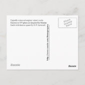 Carte postale de devis Lovecraft (Dos)