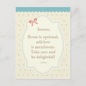 Carte postale de devis vintage - Gris (Devant)