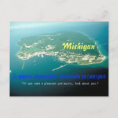 Carte postale de devise d'État du Michigan (Devant)