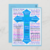 Carte postale de Dieu et Jésus (Devant / Derrière)