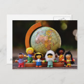 Carte postale de différentes nationalités (Devant / Derrière)