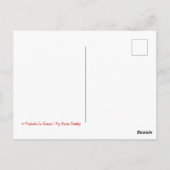 Carte postale de dinde de Thanksgiving végane (Dos)