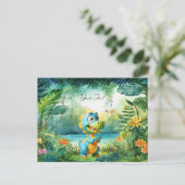 Carte postale de dinosaure mignon (Debout devant)