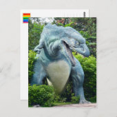 Carte postale de dinosaure prédateur (Devant / Derrière)