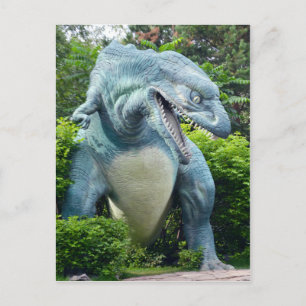 Carte postale de dinosaure prédateur