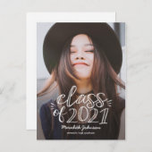 Carte postale de diplôme de script amusant (Devant / Derrière)