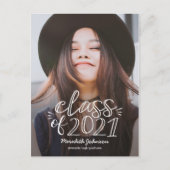 Carte postale de diplôme de script amusant (Devant)