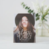 Carte postale de diplôme de script amusant (Debout devant)