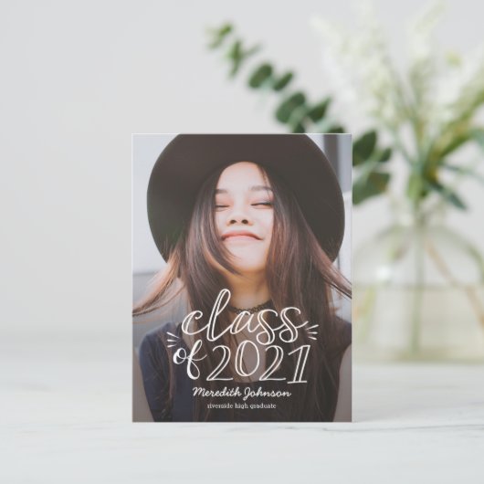 Carte postale de diplôme de script amusant (Debout devant)