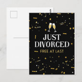 Carte postale de divorce (Devant / Derrière)